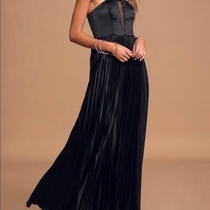 Always be my love Black strapless gown